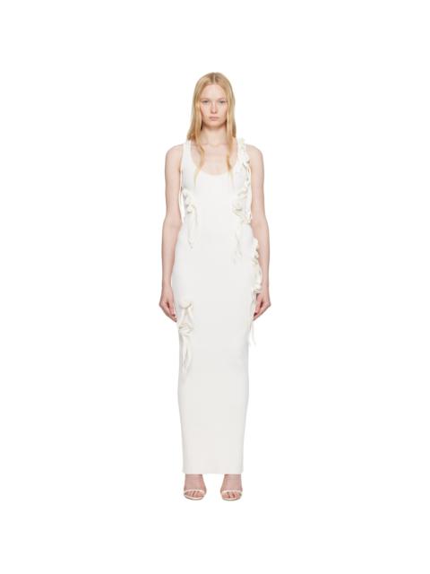 COPERNI White Knitted Ribbon Long Tank Maxi Dress