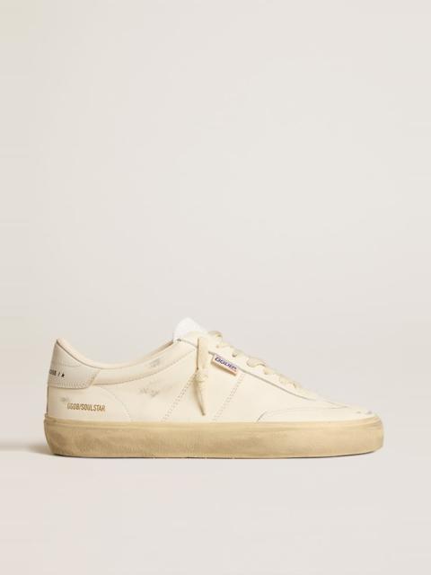 Golden Goose Soul Star in white nappa leather with white leather star