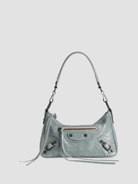 BALENCIAGA Men's Le City Moto Small Crossbody Bag - Blue Grey