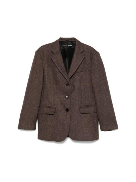 KASSL Editions herringbone-pattern blazer