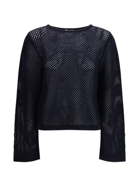 Allude boatneck knit sweater