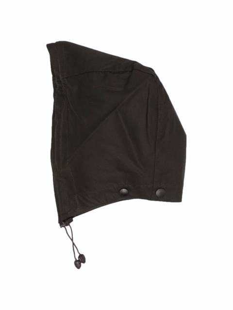 Barbour waxed cotton hood