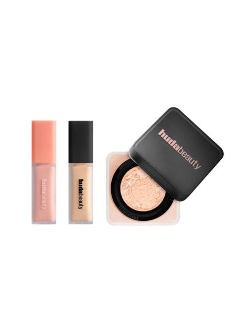 Huda Beauty Under Eye Routine Bundle | Matte Concealer & Setting Powder