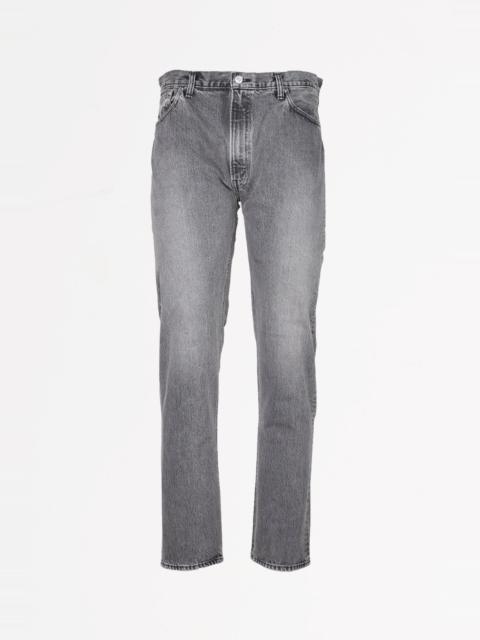 107 Ivy Denim - Black Denim Bleach