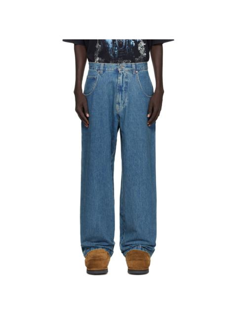 VETEMENTS Blue Hip-Hop Jeans