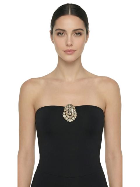 NORMA KAMALI EISENBERG STONE BROOCH