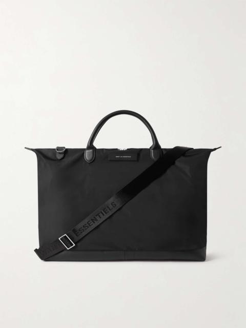 Hartsfield 2.0 Leather-Trimmed Nylon Weekend Bag