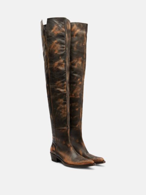 KHAITE Clive 35 leather over-the-knee boots