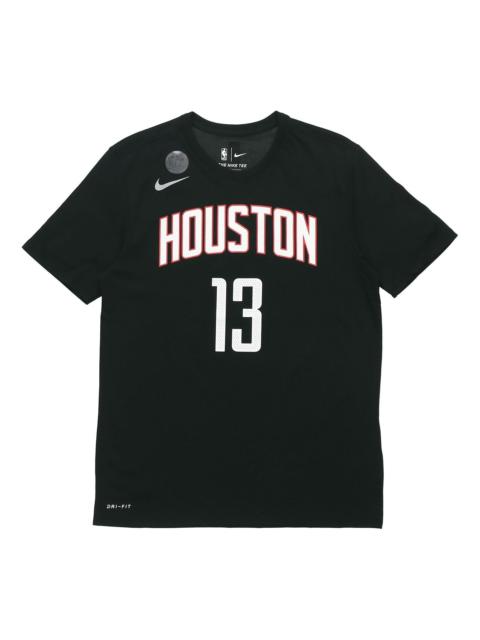 Nike Nike SS22 NBA Harden Basketball Sports Short Sleeve Rockets 13 Black 870777-013