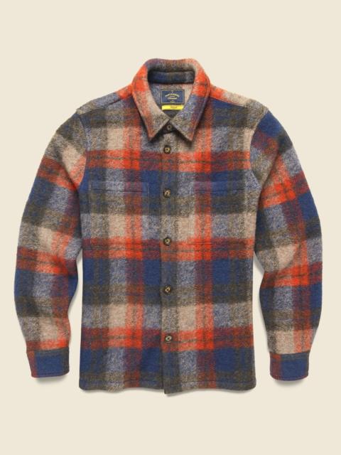 Portuguese Flannel Parker Overshirt - Blue