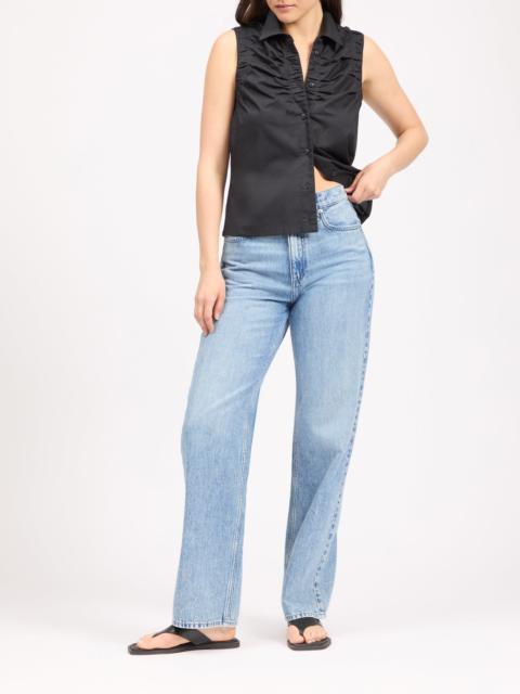 rag & bone Shannon Relaxed Straight Jean High-Rise in Cloud Denim