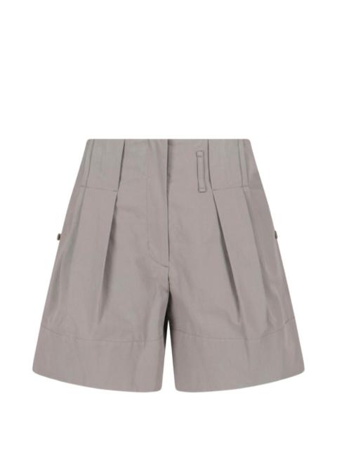 LOW CLASSIC pleated shorts