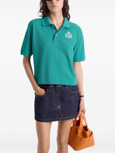 Sporty & Rich H&W embroidered-logo polo shirt