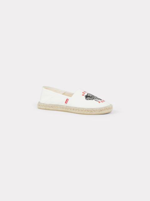 KENZO Embroidered canvas espadrilles