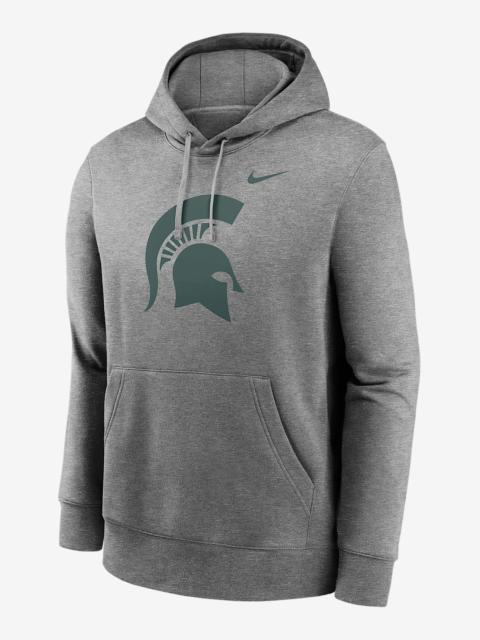 Nike Michigan State Spartans Primetime Club Primary Logo Men's Nike College Pullover Hoodie