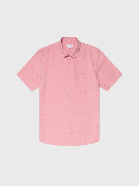 Sunspel Short Sleeve Linen Shirt