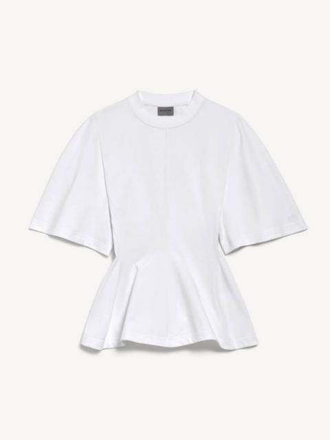 BALENCIAGA Women's Shaped T-shirt in White
