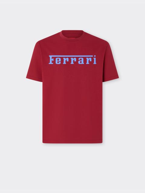 Ferrari Cotton T-shirt with Ferrari logo
