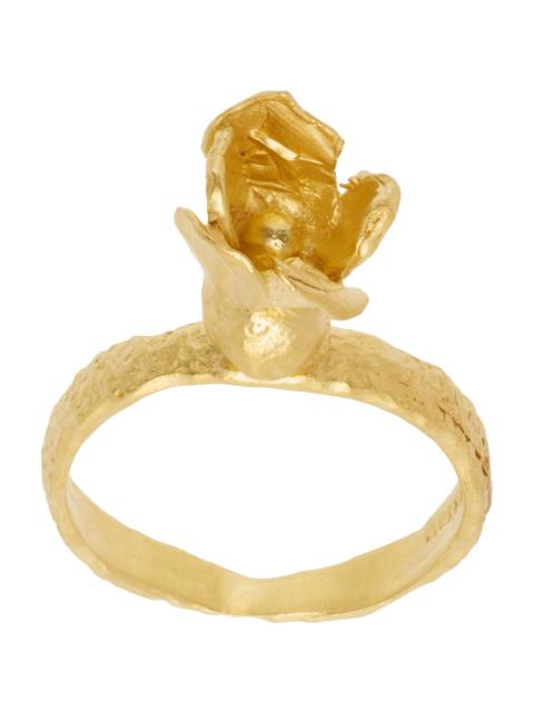 ELHANATI Gold Conie Vallese Edition Jardín Tulip Nude Ring