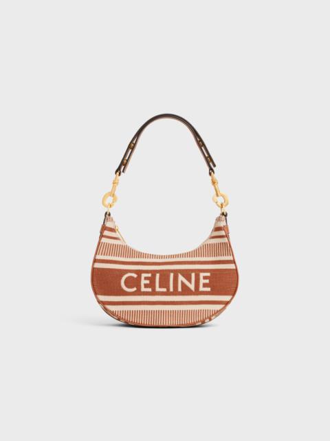 CELINE Medium Ava Strap Bag in STRIPED TEXTILE WITH CELINE