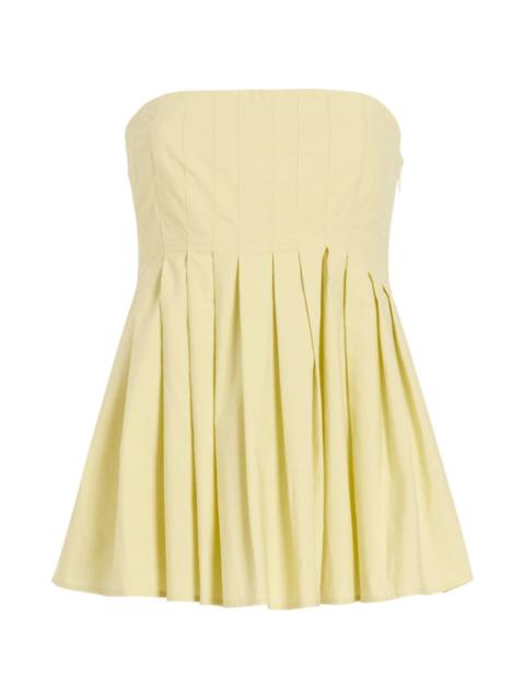 Proenza Schouler Avine pleated strapless top