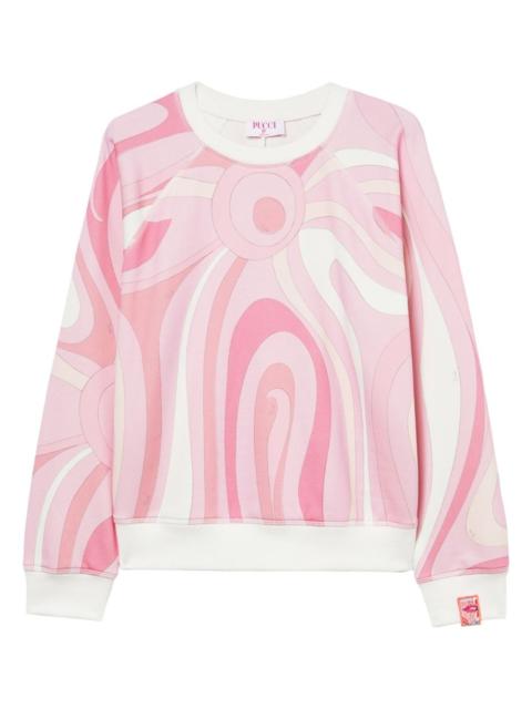 PUCCI Marmo-print fleece sweatshirt