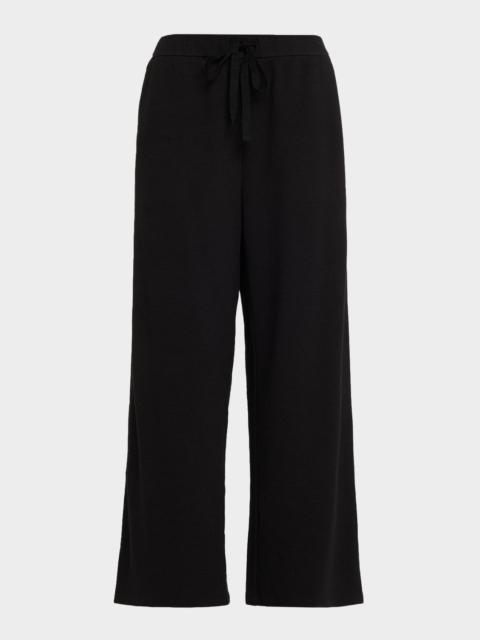 EILEEN FISHER Straight-Leg Waffle Double Knit Pants