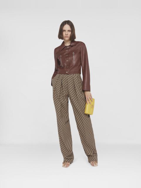 Stella McCartney S-Wave Pleat Front Straight Leg Trousers