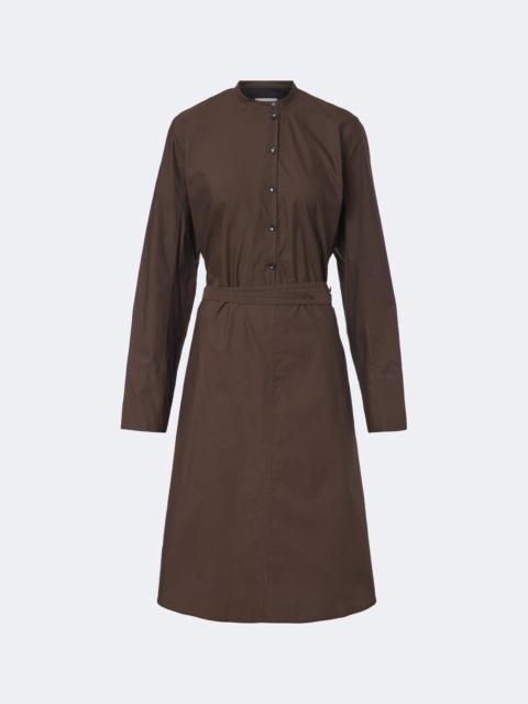 Lemaire Vareuse belted cotton and silk midi dress