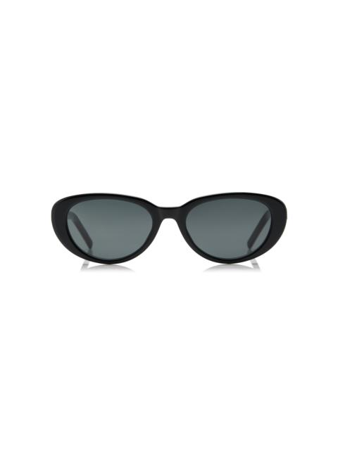 Cat-Eye Acetate Sunglasses black