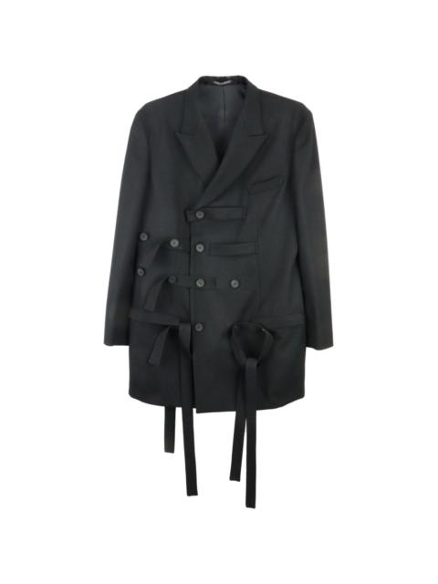 Yohji Yamamoto Worsted Tasmania belted wool blazer