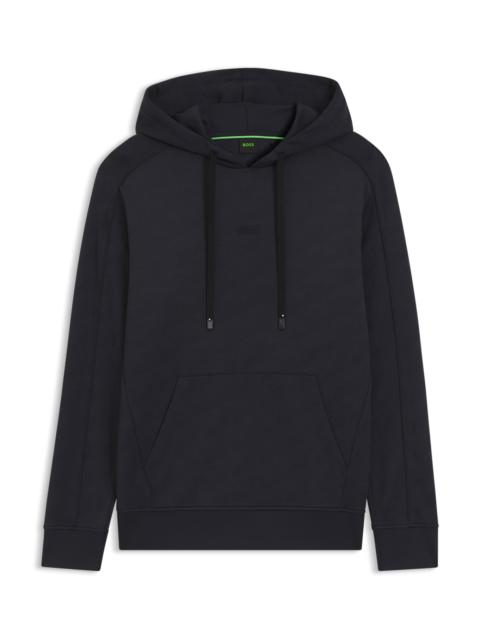 BOSS REGULAR-FIT HOODIE WITH QUILTED JACQUARD