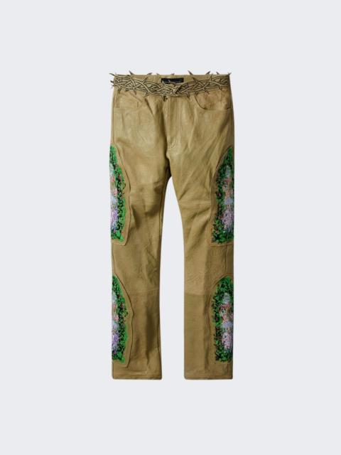 WHO DECIDES WAR Garden Glass Thorned Pant Tan