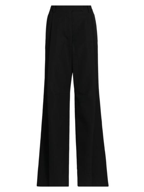 TOM FORD Women's Sharp Wool Pleated High-Rise Wide-Leg Pants - Black