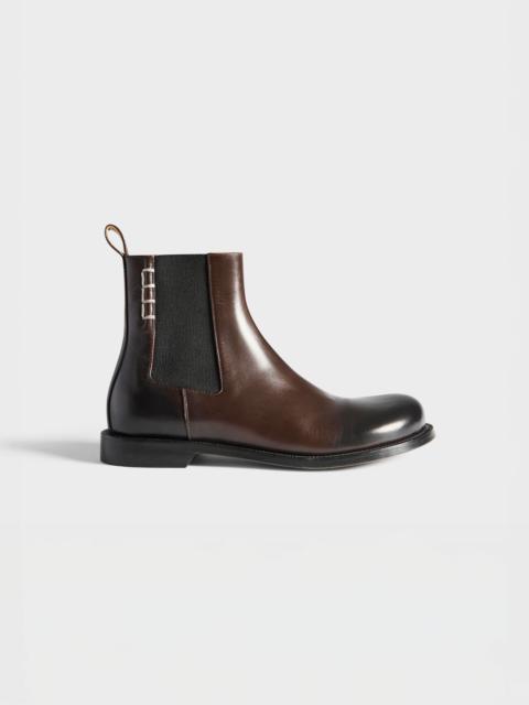 JW Anderson WOMENS CHELSEA LOAFER BOOTS IN CHOCOLATE BROWN