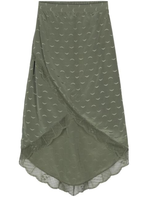 Zadig & Voltaire Jeudie logo-print midi skirt