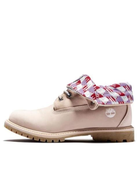 Timberland (WMNS) Timberland Roll Top Boots Basic 'Pale Pink with Plaid Print' A2MDW662
