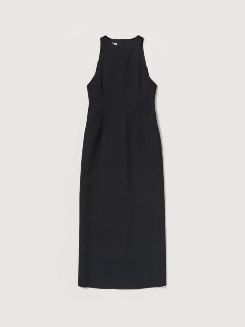 AURALEE TENSE WOOL DOUBLE CLOTH SLEEVELESS DRESS