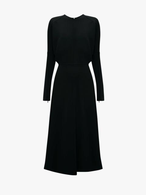 Victoria Beckham Dolman Midi Dress in Black
