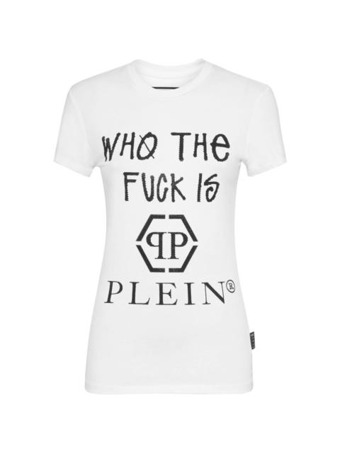PHILIPP PLEIN logo lettering cotton T-shirt
