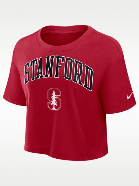 Nike Stanford Athletic Prep Arch Women's Nike Dri-FIT College Cropped T-Shirt