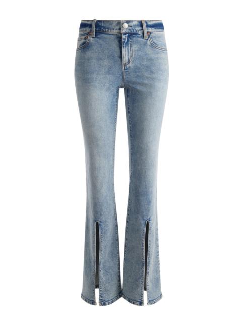 Alice + Olivia WINSLOW LOW RISE SLIM SLIT JEAN