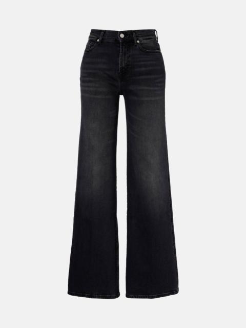 7 For All Mankind Lotta high-rise wide-leg jeans