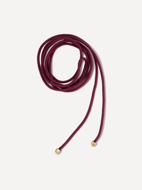 MARLA AARON Knot the String Project Necklace in Aubergine