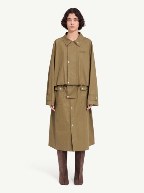 MM6 Maison Margiela Coated trench jacket