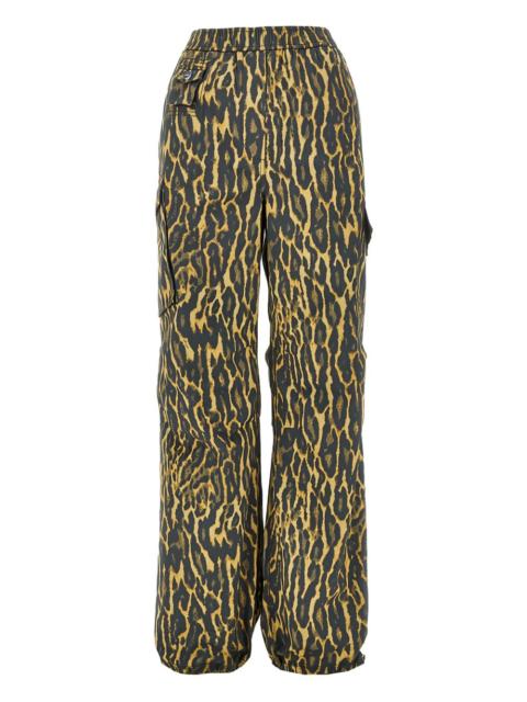 GANNI leopard-print trousers