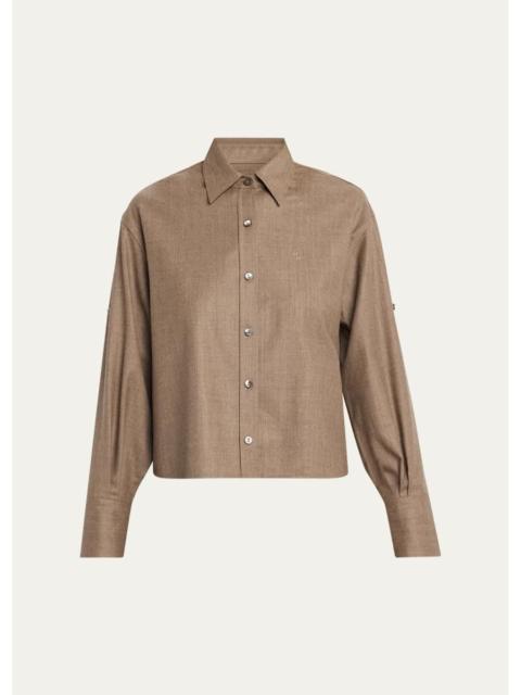 MARIA McMANUS Stretch-Wool Shirt