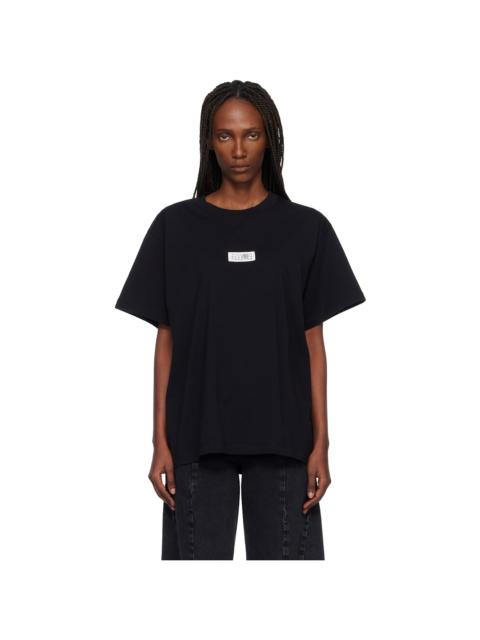 MM6 Maison Margiela Black Numeric Cotton T-shirt