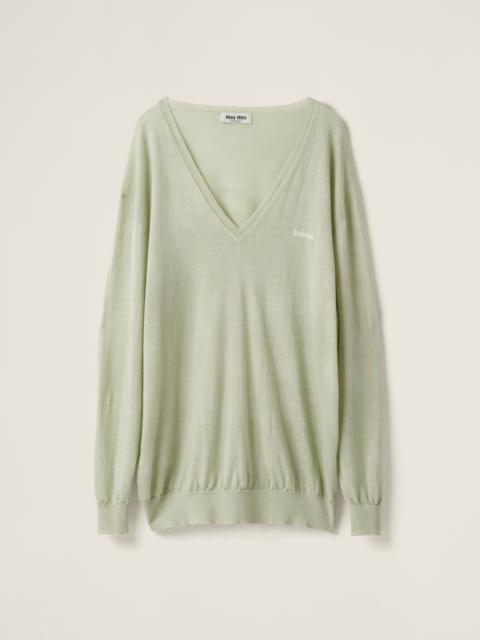 Miu Miu V-neck cashmere sweater