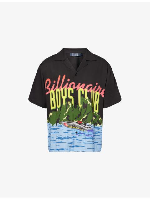 BILLIONAIRE BOYS CLUB Horizon Camp-Collar Woven Shirt